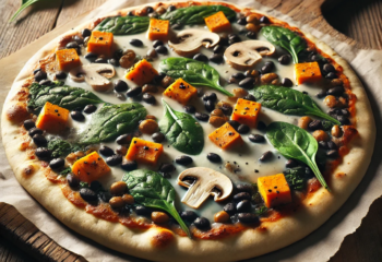 SWEET POTATO BLACK BEAN PIZZA