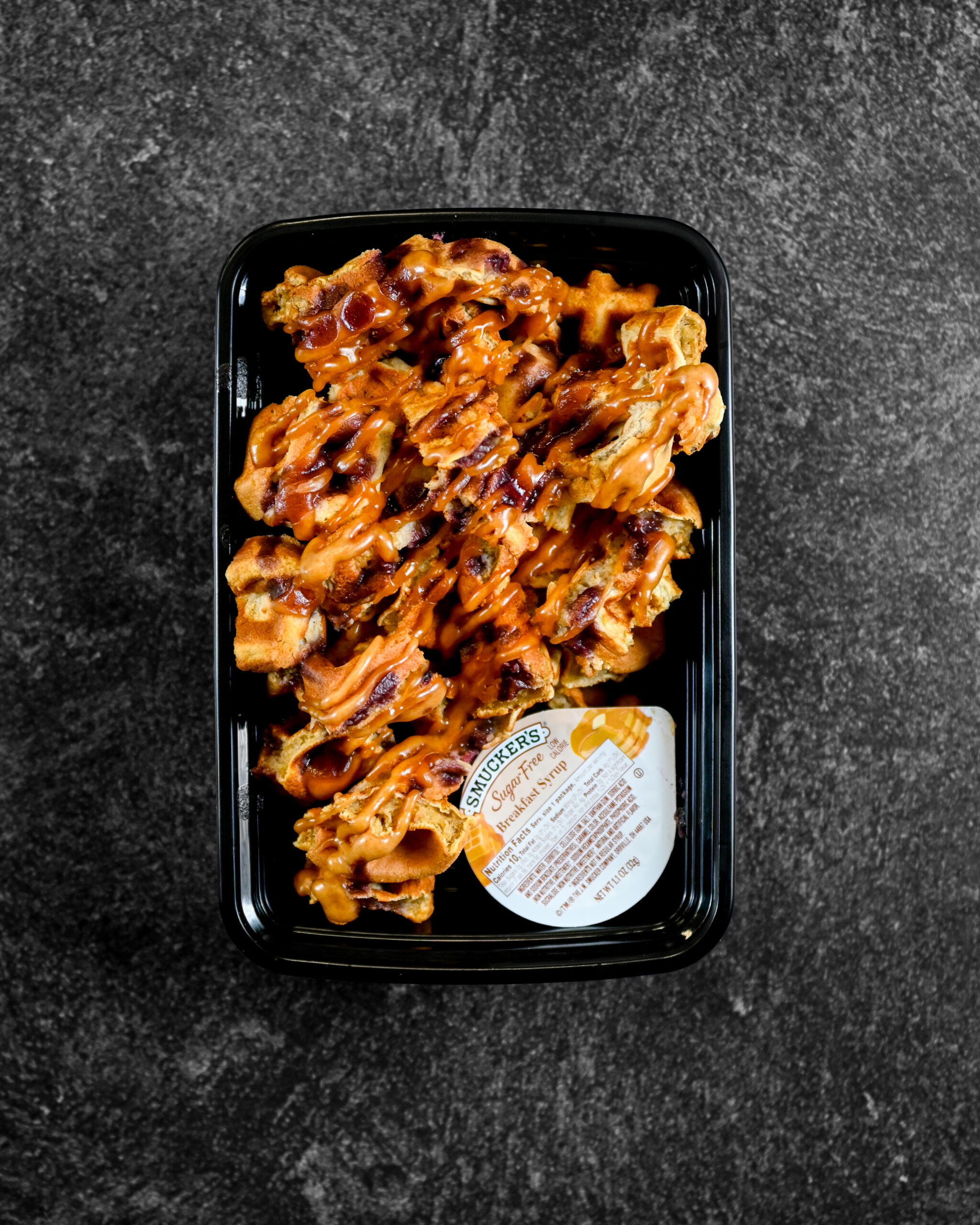 PEANUT BUTTER & JAM PROTEIN WAFFLES