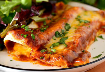 TEX MEX BEEF AND CHEESE ENCHILADA