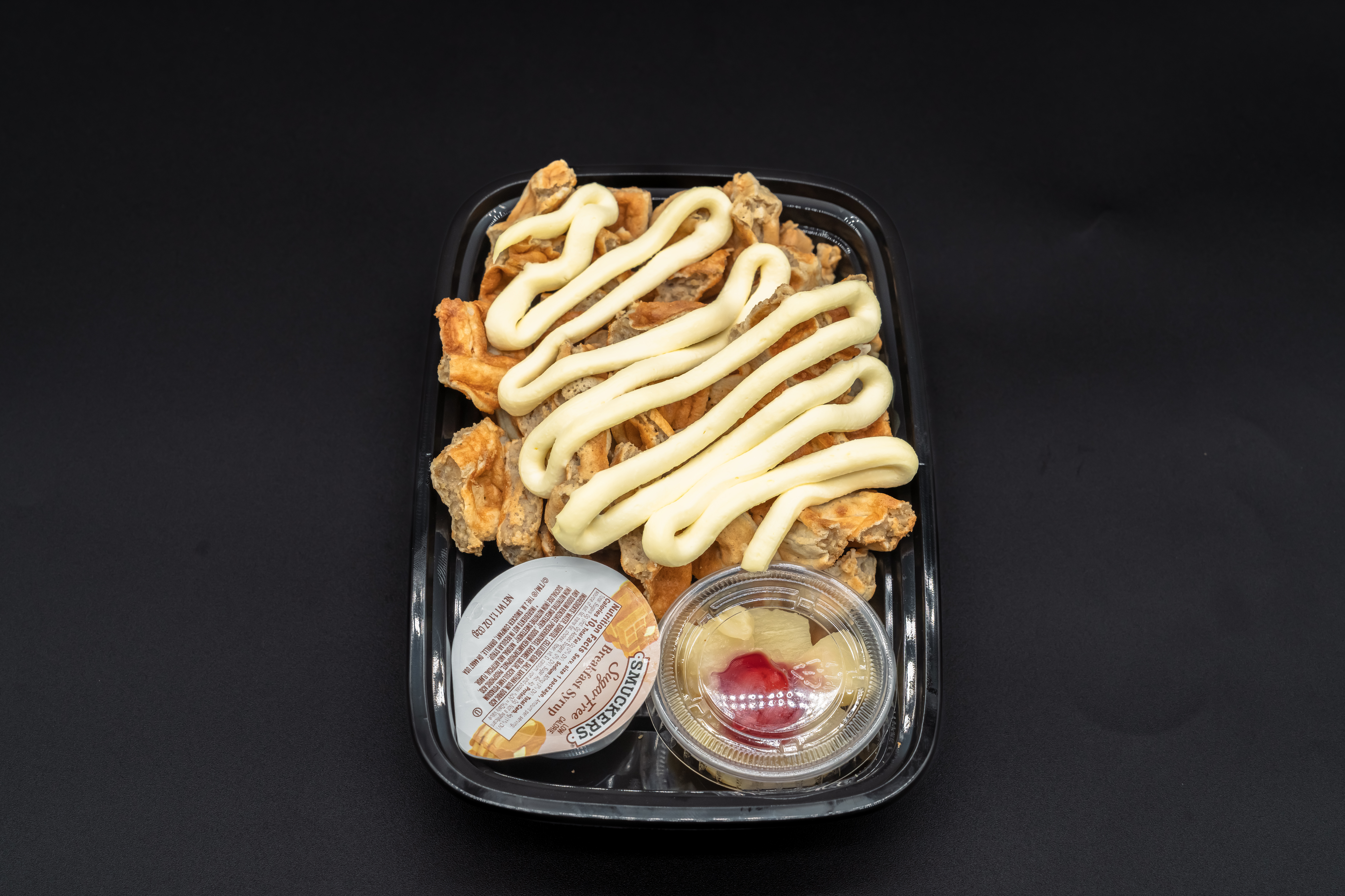 UPSIDE DOWN PINEAPPLE PROTEIN WAFFLES UPSIDE DOWN PINEAPPLE PROTEIN WAFFLES