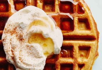 PUMPKIN CREAM WAFFLES