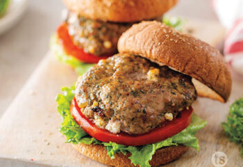 SPINACH FETA TURKEY BURGER