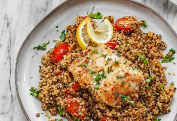 LEMON WHITE FISH QUINOA BOWL