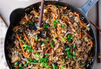 SAVORY BEEF AND CABBAGE STIR FRY