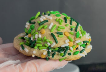 SHAMROCK’S CONFETTI STUFFED PROTEIN COOKIE