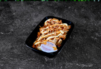 BANANA FOSTER PROTEIN WAFFLES
