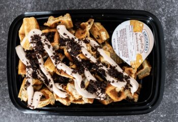 CHOCOLATE PEPPERMINT PROTEIN WAFFLES